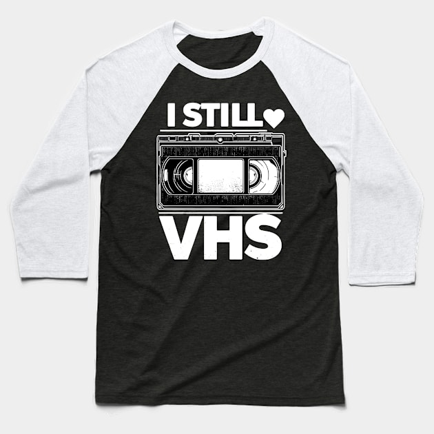 Retro VHS tape Baseball T-Shirt by TwistedDesigns by Stefanie